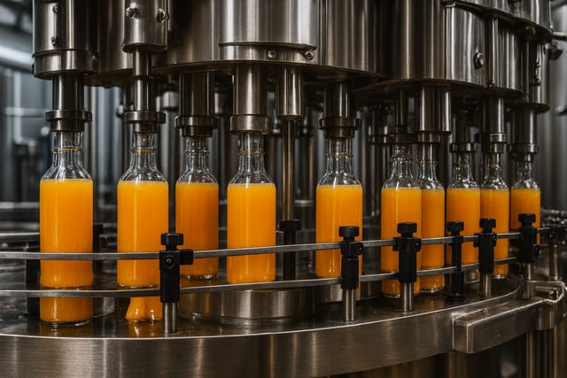 Linha de engarrafamento de bebidas