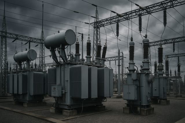 Transformadores e equipamentos de rede de distribuição