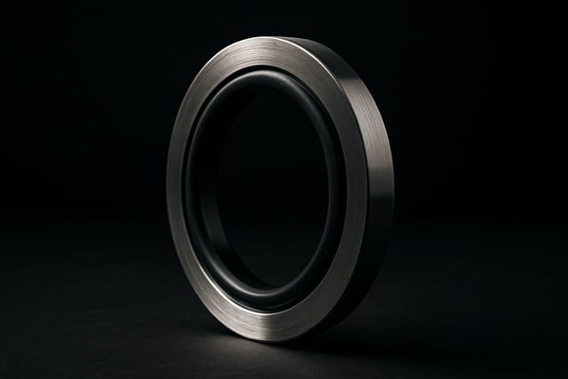 Detalhe de vedação industrial
