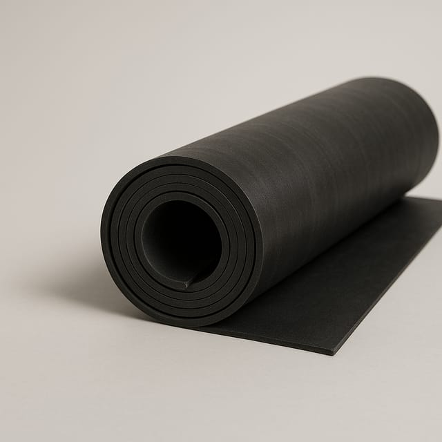 Rolo de membrana de borracha EPDM preta