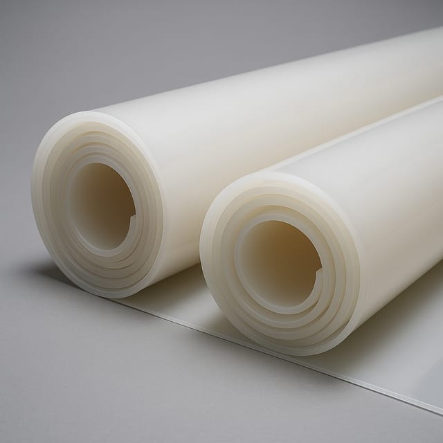 Rolos de membrana de silicone translúcida