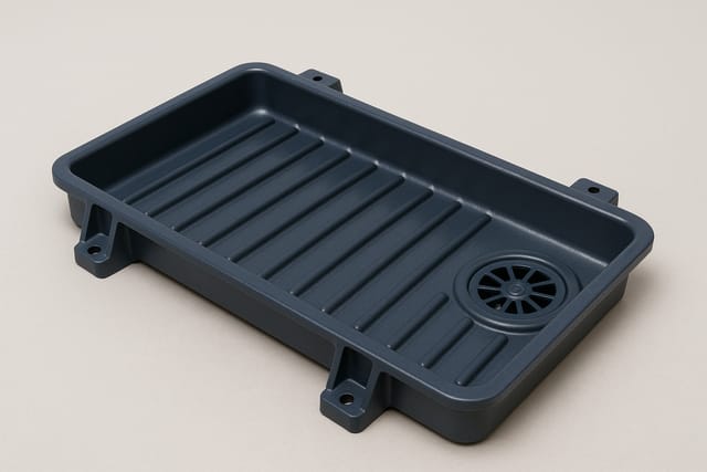 Bandeja de dreno plástica para trem