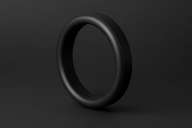 Selo flutuante preto