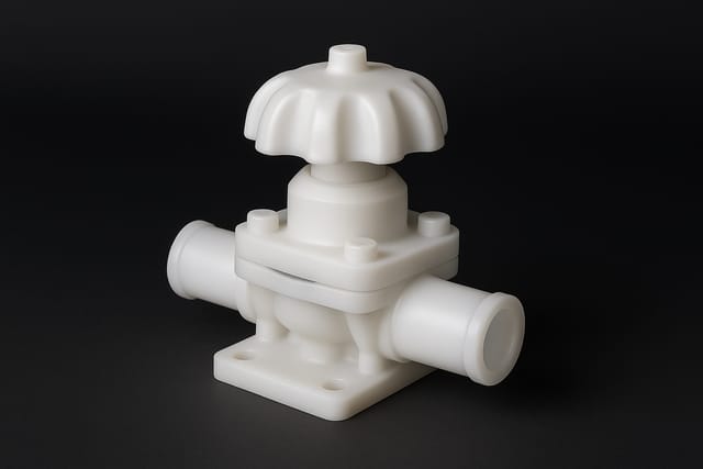 Diafragma branco de PTFE