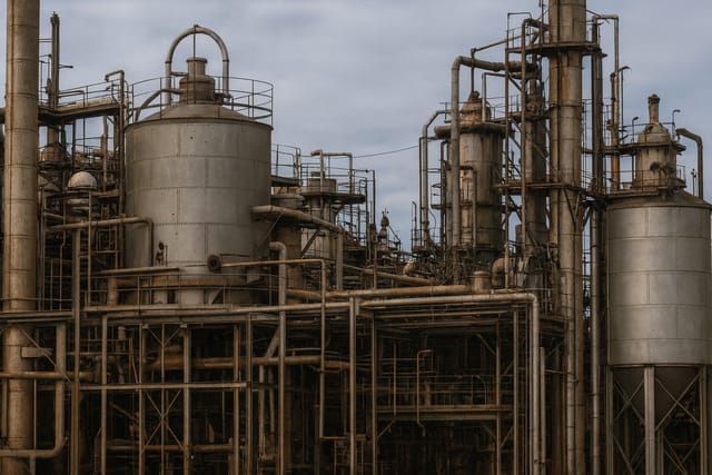 Caldeiras e turbinas da geração de energia