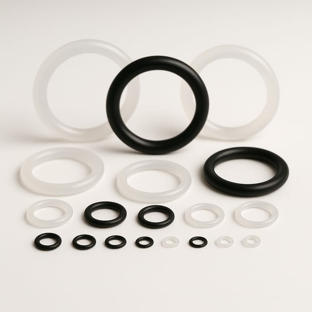 O-rings em diversos elastómeros