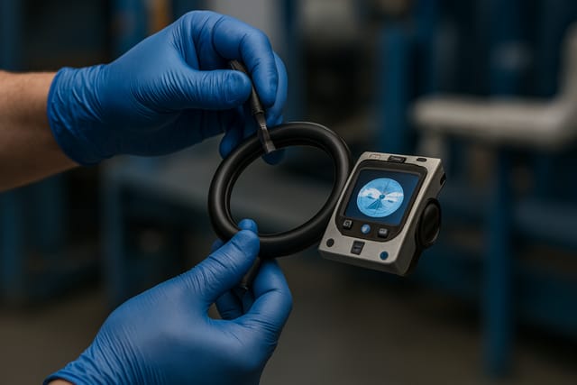 Componente elastomérico e medidor