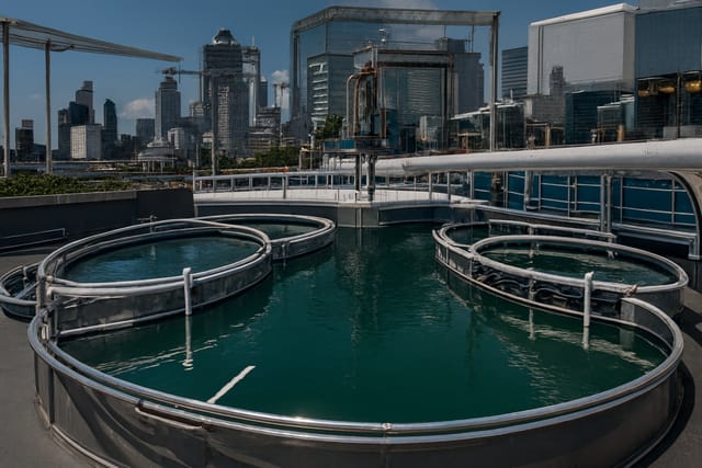 Membranas elastoméricas em difusores de ar de estação de tratamento