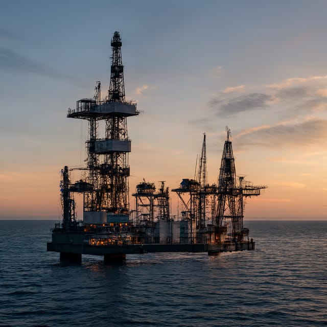 Plataforma ou instalação de petróleo e gás