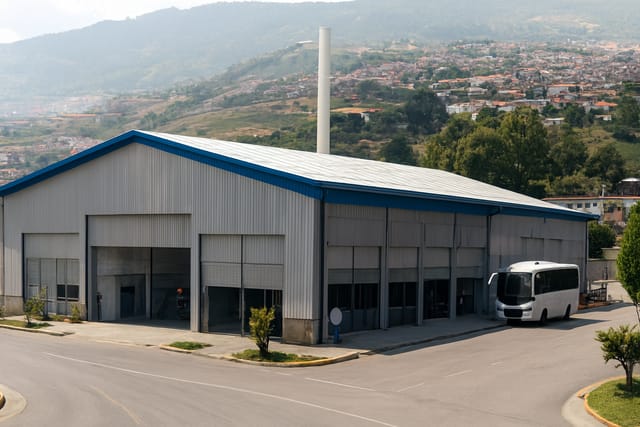 Interior de uma fábrica de vedações industriais