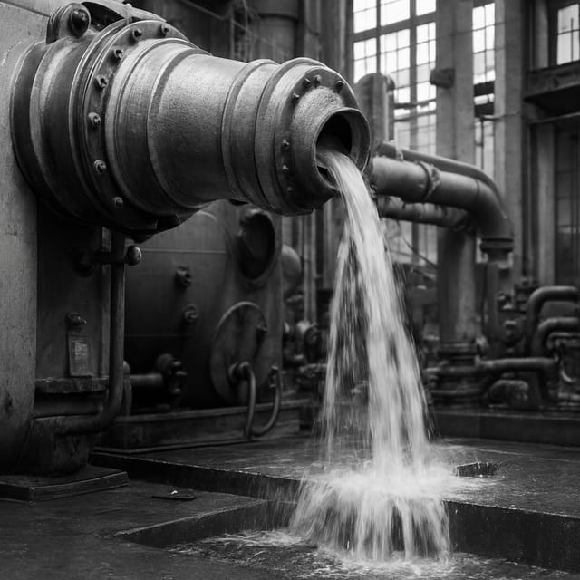 Vazamento em tubulação industrial