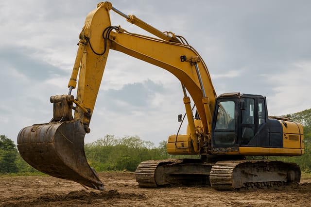 Equipamento industrial pesado em ambiente severo