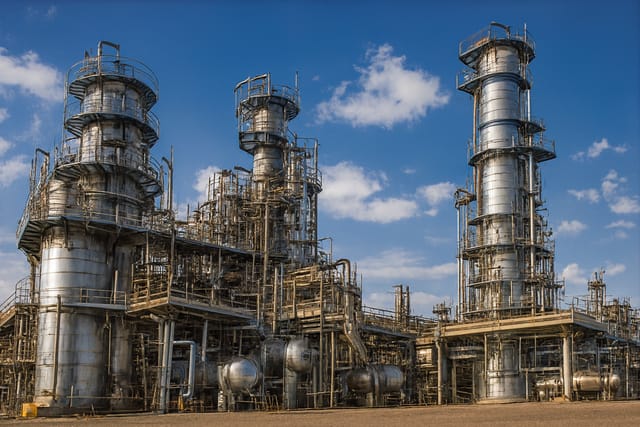 Planta de processos químicos